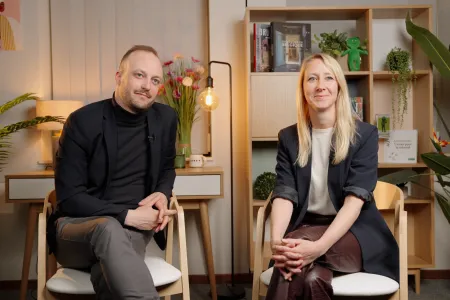 Kathlyn Declau (Head of Marketing & Communication) en Lieven Vos (Product Owner Digital Onboarding)